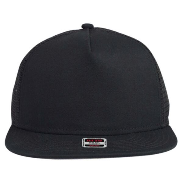 OTTO CAP "OTTO SNAP" 5 Panel Mid Profile Mesh Back Trucker Snapback Hat Thumbnail