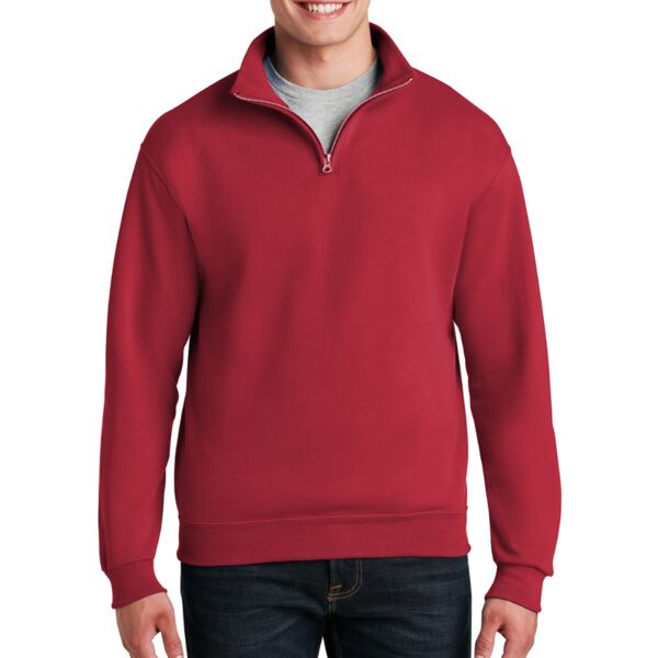 NuBlend ® 1/4 Zip Cadet Collar Sweatshirt Thumbnail