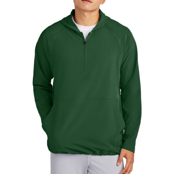 Repeat 1/2 Zip Long Sleeve Hooded Jacket Thumbnail