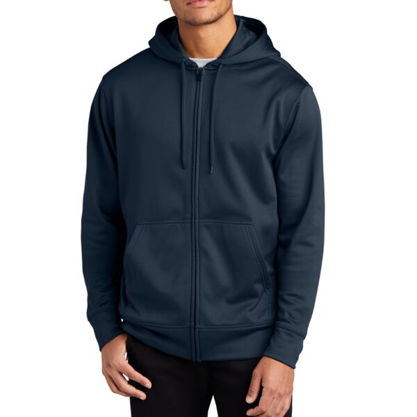 Sport Wick ® Fleece Full Zip Hooded Jacket Thumbnail