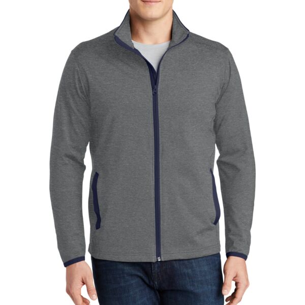 Sport Wick ® Stretch Contrast Full Zip Jacket Thumbnail