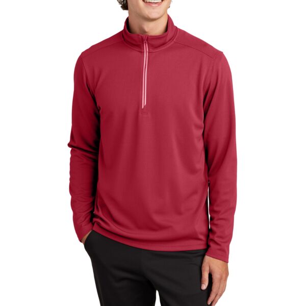 Sport Wick ® Textured 1/4 Zip Pullover Thumbnail