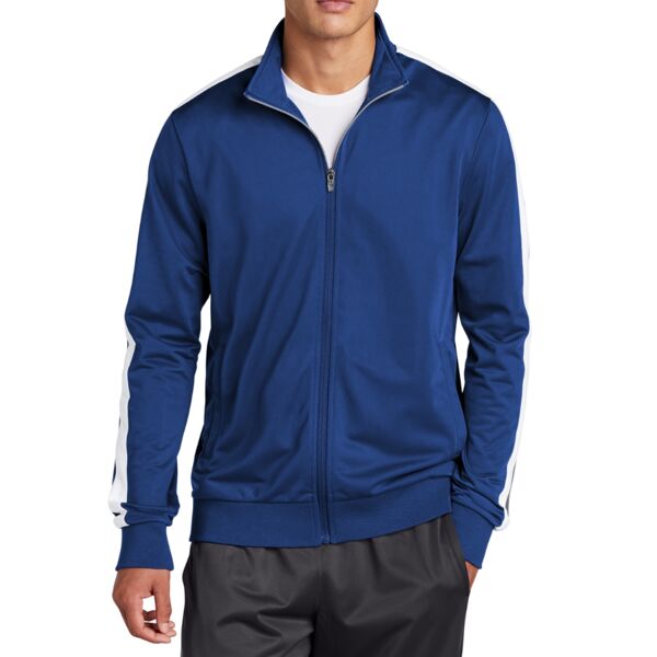 Tricot Sleeve Stripe Track Jacket Thumbnail