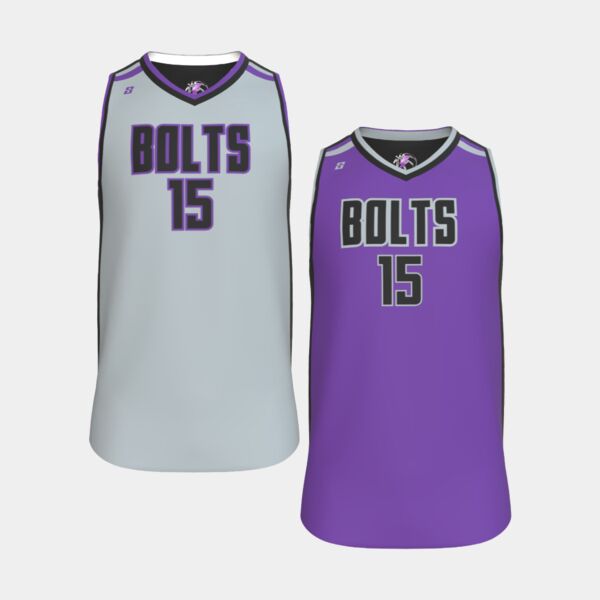 Bolts Grey & Purple Game Day Reverse Jersey Thumbnail