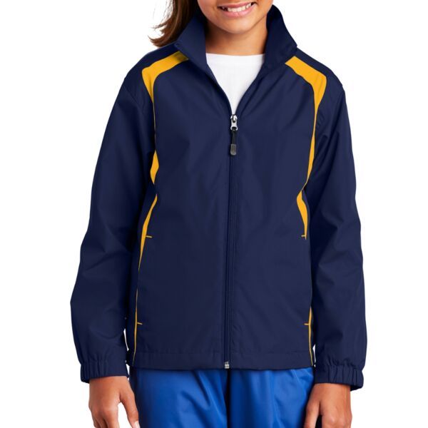 Youth Colorblock Raglan Jacket Thumbnail