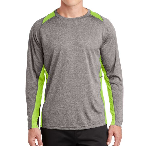 Long Sleeve Heather Colorblock Contender Tee Thumbnail