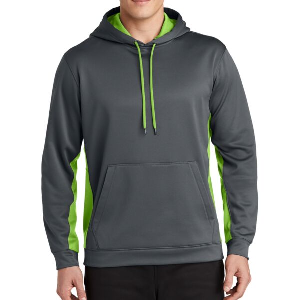 Sport Wick ® Fleece Colorblock Hooded Pullover Thumbnail