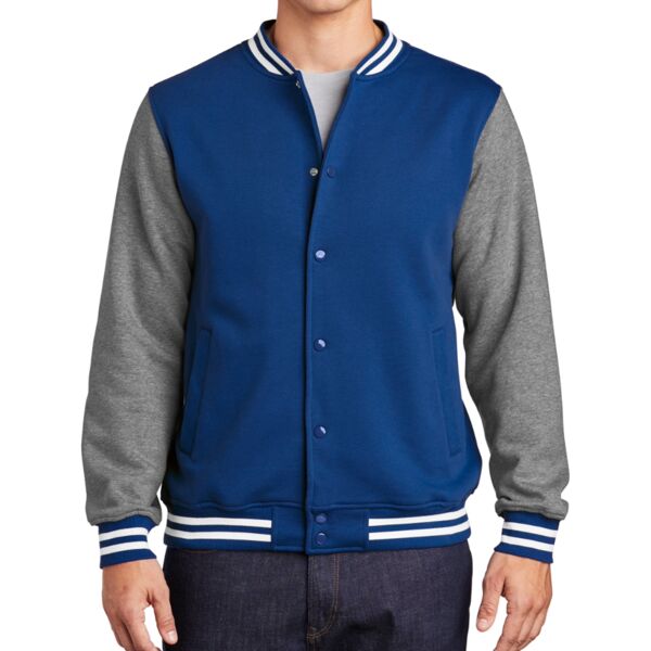 Fleece Letterman Jacket Thumbnail