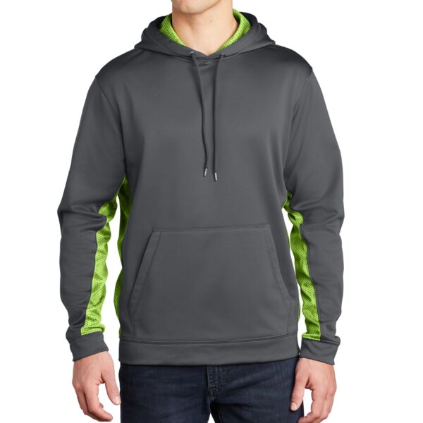 Sport Wick ® CamoHex Fleece Colorblock Hooded Pullover Thumbnail