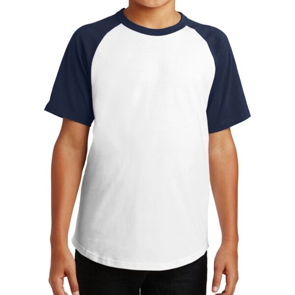 Youth Short Sleeve Colorblock Raglan Jersey Thumbnail