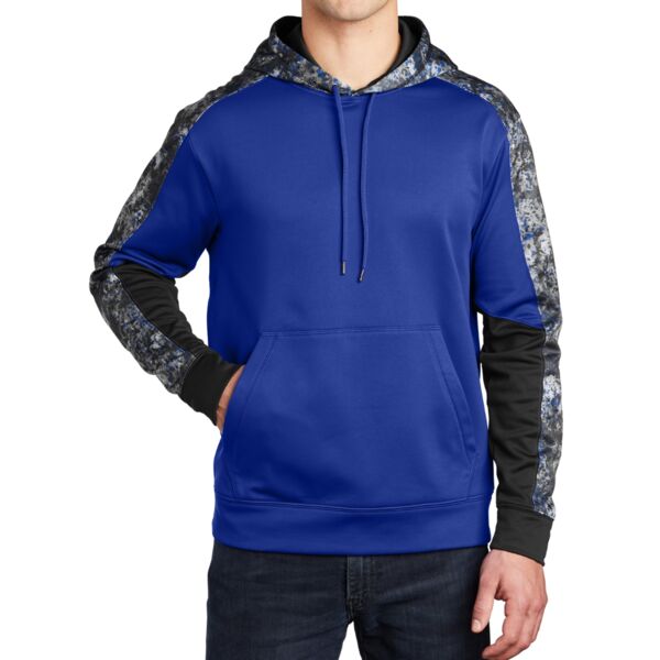 Sport Wick ® Mineral Freeze Fleece Colorblock Hooded Pullover Thumbnail