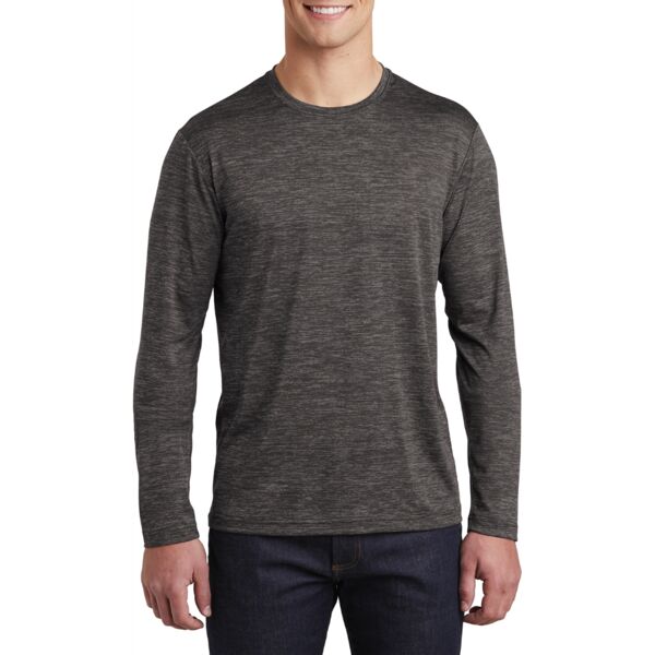 PosiCharge ® Long Sleeve Electric Heather Tee Thumbnail