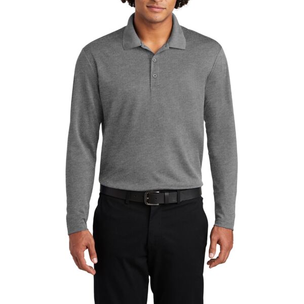 PosiCharge ® RacerMesh ® Long Sleeve Polo Thumbnail