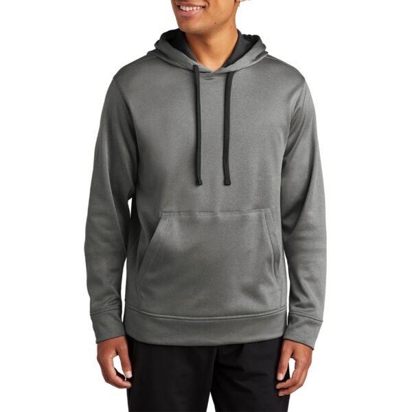 PosiCharge ® Sport Wick ® Heather Fleece Hooded Pullover Thumbnail