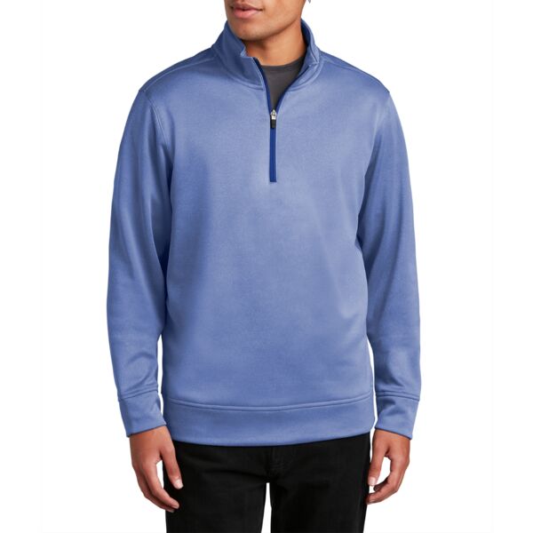 PosiCharge ® Sport Wick ® Heather Fleece 1/4 Zip Pullover Thumbnail