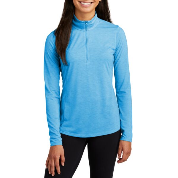 Women's PosiCharge ® Tri Blend Wicking 1/4 Zip Pullover Thumbnail