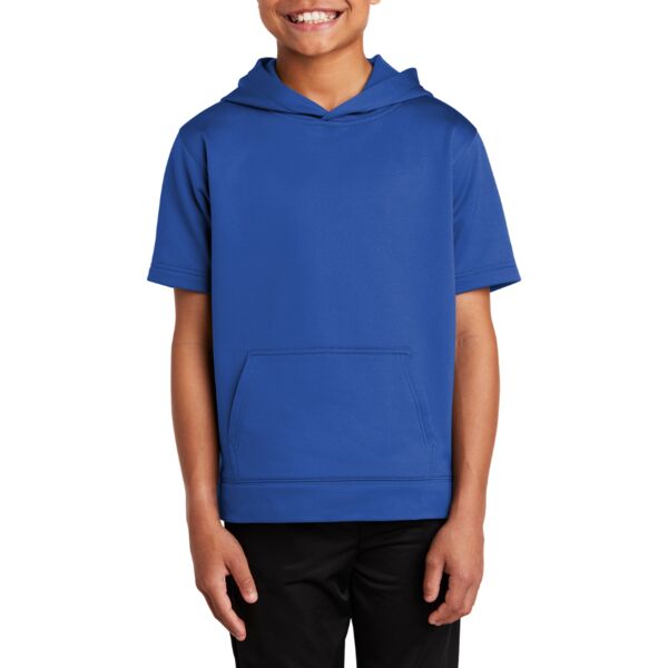 Youth Sport Wick ® Fleece Short Sleeve Hooded Pullover Thumbnail