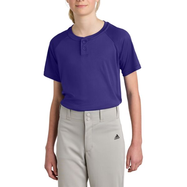 Youth PosiCharge ® Competitor 2 Button Henley Thumbnail