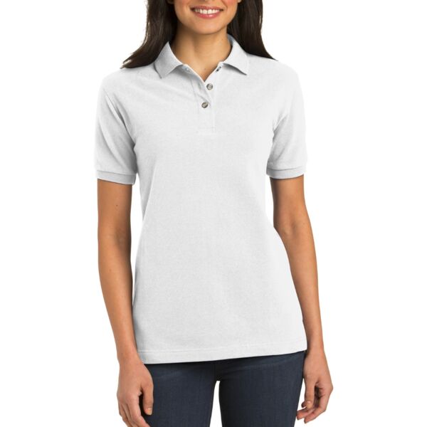 Women's Heavyweight Cotton Pique Polo Thumbnail