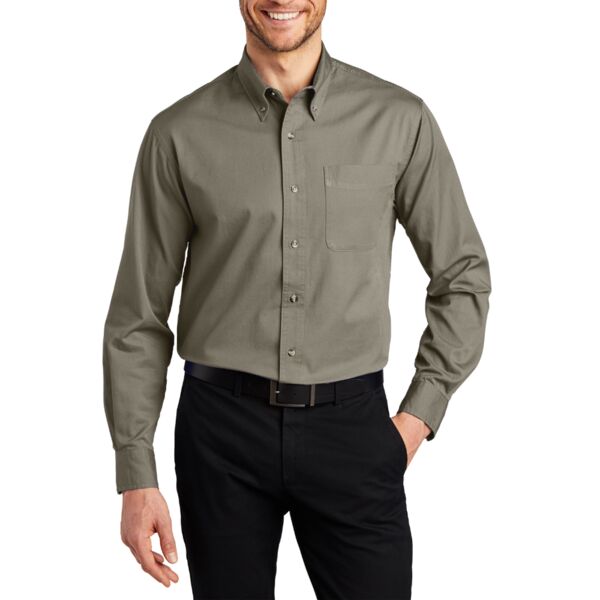 Tall Long Sleeve Twill Shirt Thumbnail