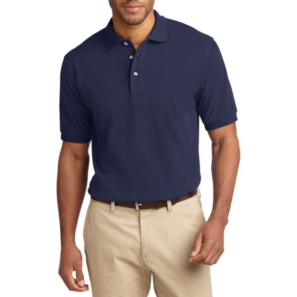 Tall Heavyweight Cotton Pique Polo Thumbnail