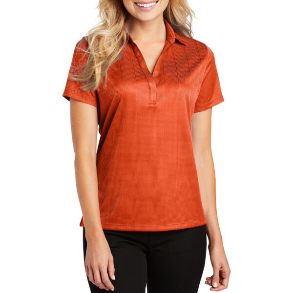 Women's Performance Fine Jacquard Polo Thumbnail