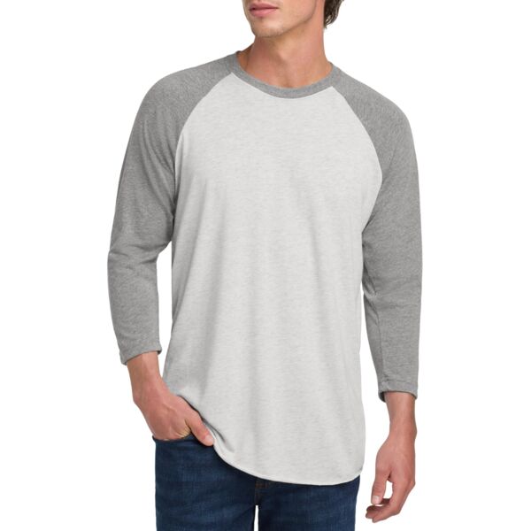 Unisex Tri Blend 3/4 Sleeve Raglan Tee Thumbnail