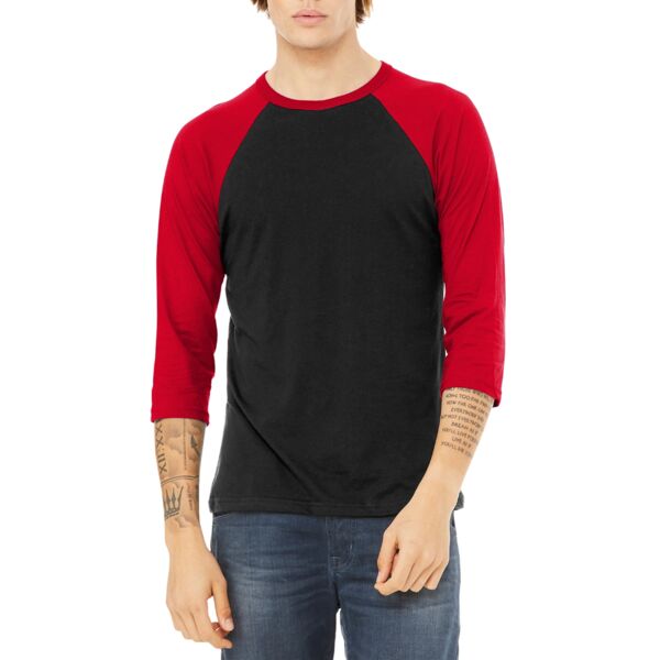 Unisex 3/4 Sleeve Baseball Tee Thumbnail