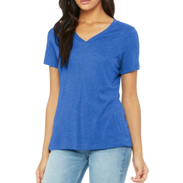 Women's Relaxed Triblend V Neck Tee Thumbnail
