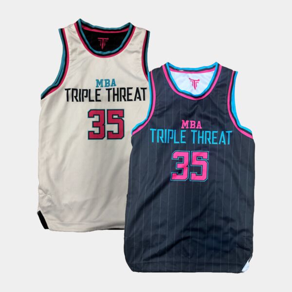 Triple Threat Basketball Reverse Jersey Thumbnail