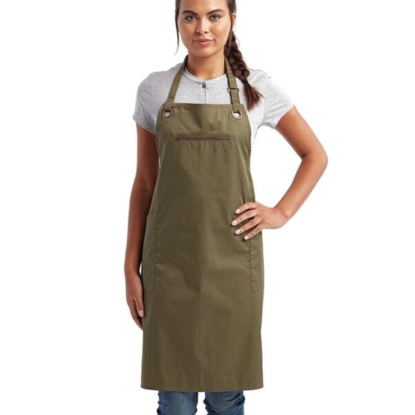 Barley Stitch Recycled Bib Apron with Pockets Thumbnail