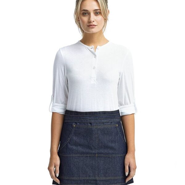 Four-Pocket Jeans Stitch Denim Waist Apron Thumbnail